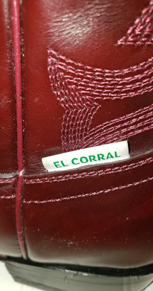 Corral cowgirl boots/ burgundy made in Mexico !Tejana - Picture 6 of 11